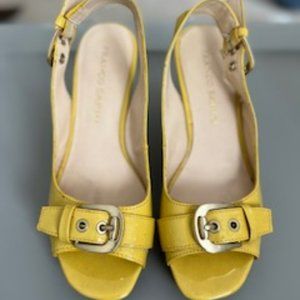 ***SUPER CUTE***  Yellow Wedges-Franco Sarto